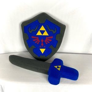 Legend of Zelda Triforce Shield & Sword Plush Toys